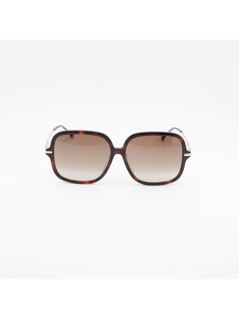 Gucci GG0884SA 002 Sunglasses Havana Square Frame, Brown Lenses - Picture 6 of 12